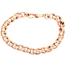 Pre Owned 9ct Rose Gold Rollerball Bracelet ZV853
